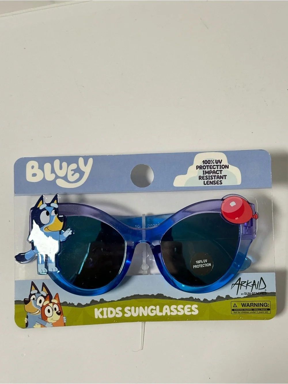 Bluey Kids Sunglasses with Purple-Blue Frame and UV Protection